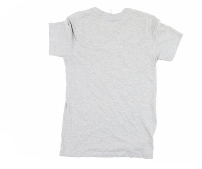 Mens UK Size S Bella + Canvas Grey  T-Shirt