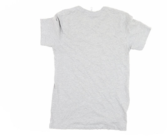 Mens UK Size S Bella + Canvas Grey  T-Shirt