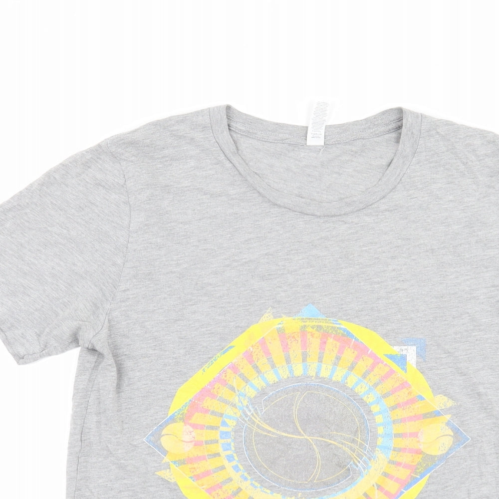 Mens UK Size S Bella + Canvas Grey  T-Shirt