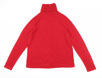 Jeff & Co Womens Red   Pullover Jumper Size L