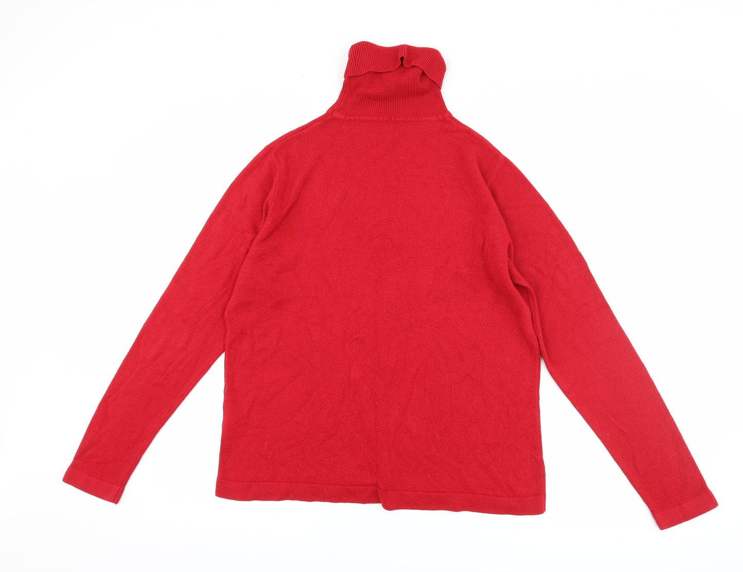 Jeff & Co Womens Red   Pullover Jumper Size L