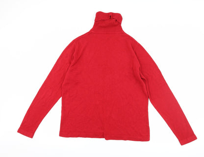 Jeff & Co Womens Red   Pullover Jumper Size L