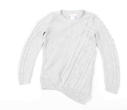 Tommy Bahama Girls Grey   Pullover Jumper Size 7-8 Years