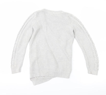 Tommy Bahama Girls Grey   Pullover Jumper Size 7-8 Years