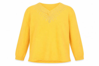 Preworn Womens Yellow   Pullover Jumper Size 14