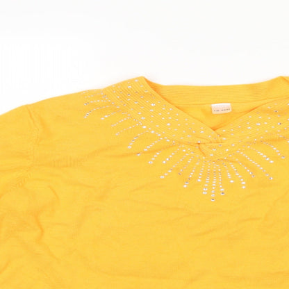 Preworn Womens Yellow   Pullover Jumper Size 14