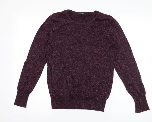 dunnes Womens Purple   Pullover Jumper Size M
