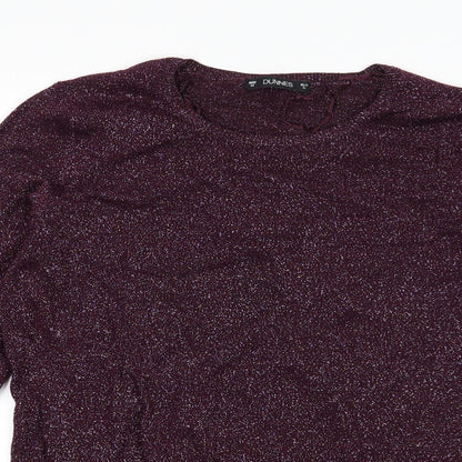 Dunnes Womens Purple   Pullover Jumper Size M