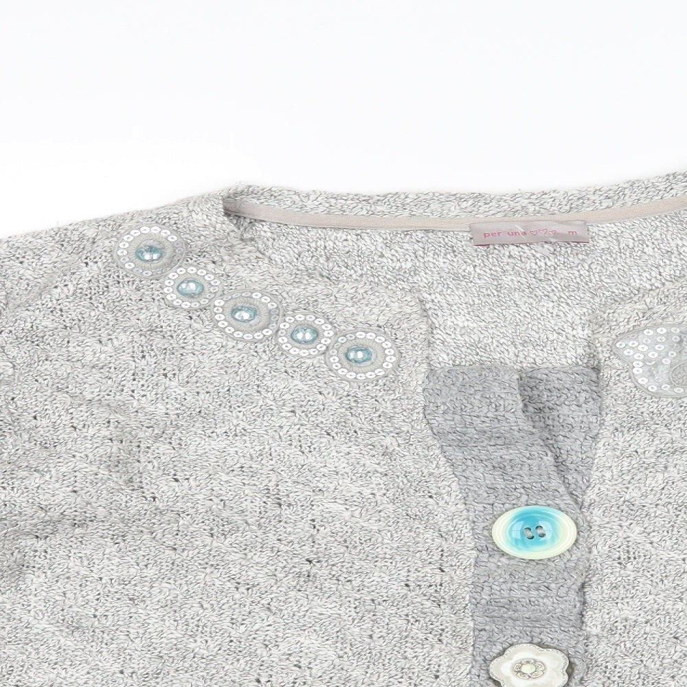 Womens UK Size M Per Una Grey Jacket