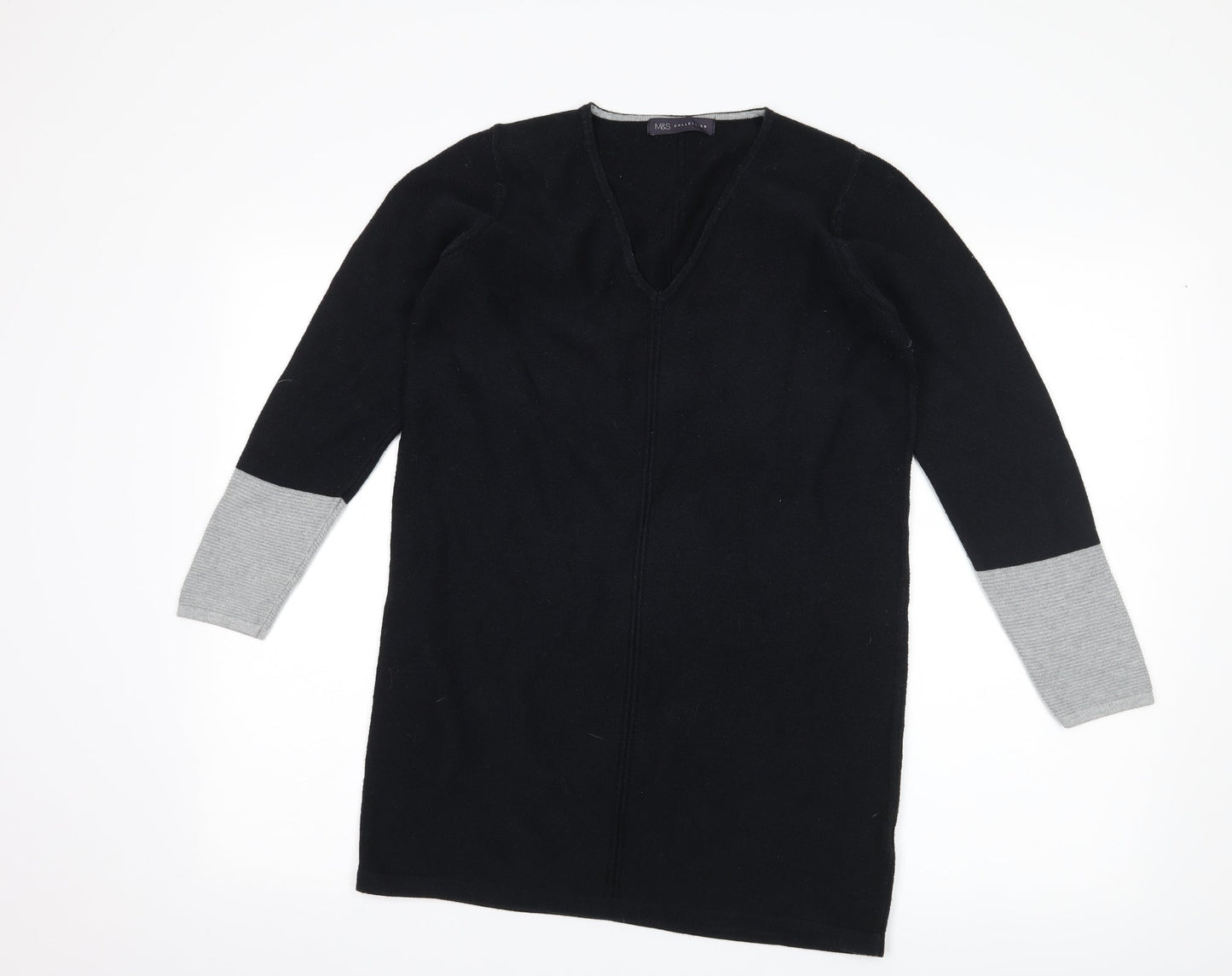 Marks and Spencer Womens Black   Jumper Dress  Size 10