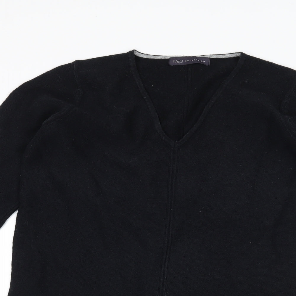 Marks and Spencer Womens Black   Jumper Dress  Size 10