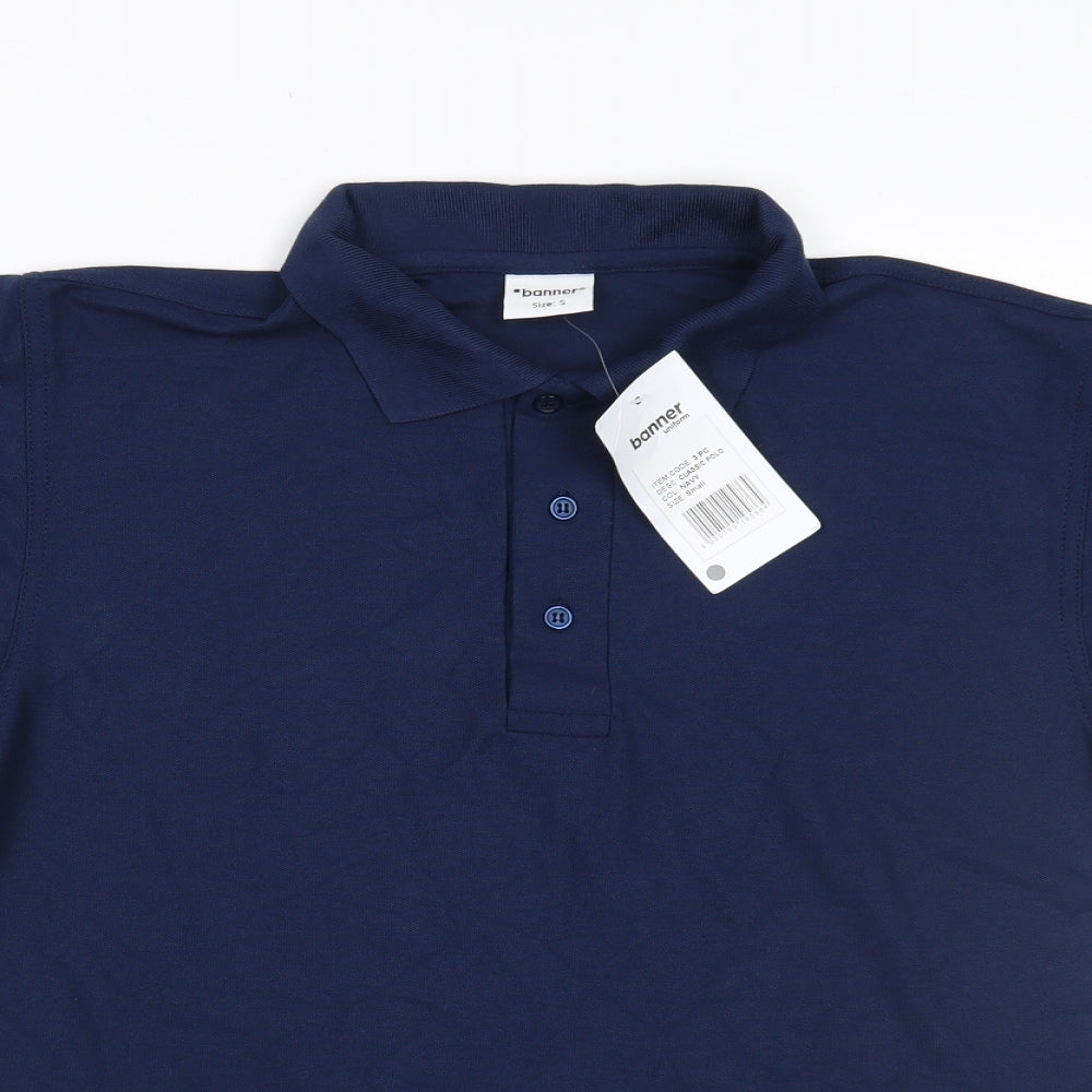 Banner Mens Blue    Polo Size S