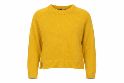 Divided Womens Yellow  Knit Pullover Jumper Size S