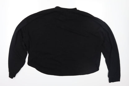 Boohoo Womens Black   Pullover Sweatshirt Size L  - 23