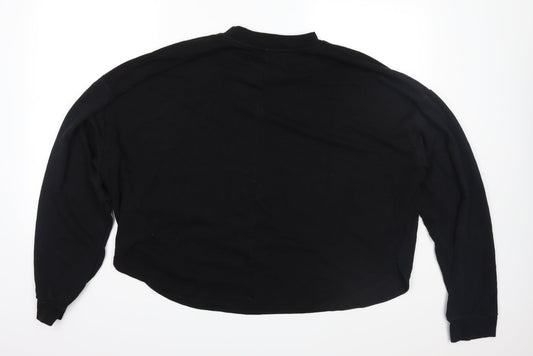 Boohoo Womens Black   Pullover Sweatshirt Size L  - 23