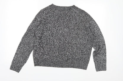 H&M Womens Grey  Knit Pullover Jumper Size M