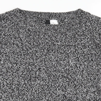 H&M Womens Grey  Knit Pullover Jumper Size M