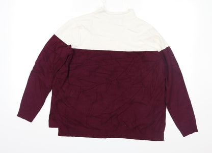 Marks and Spencer Womens Purple  Knit Pullover Jumper Size 12