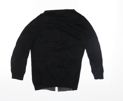 H&M Womens Black  Knit Cardigan Jumper Size XS