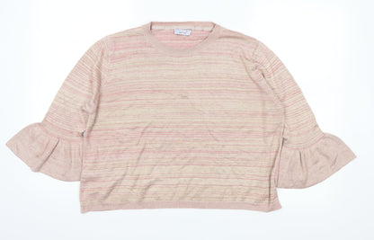 Per Una Womens Pink  Knit Pullover Jumper Size 18