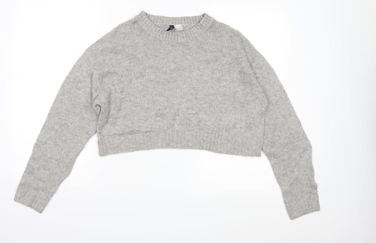 Divided Womens Grey  Knit Pullover Jumper Size M