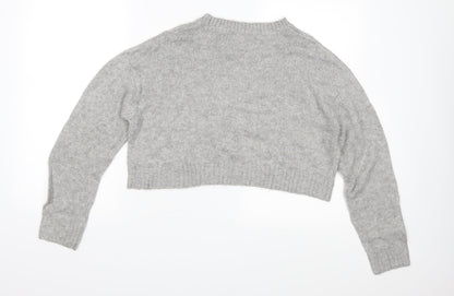 Divided Womens Grey  Knit Pullover Jumper Size M