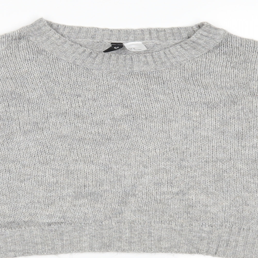 Divided Womens Grey  Knit Pullover Jumper Size M
