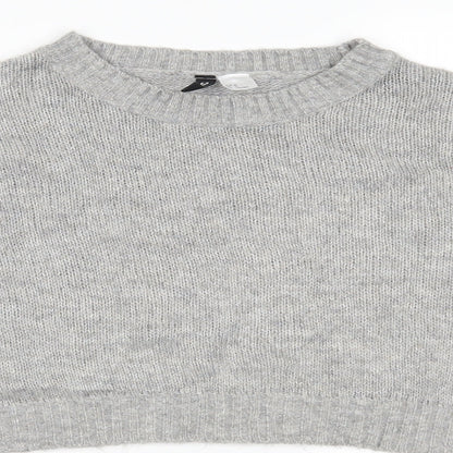 Divided Womens Grey  Knit Pullover Jumper Size M