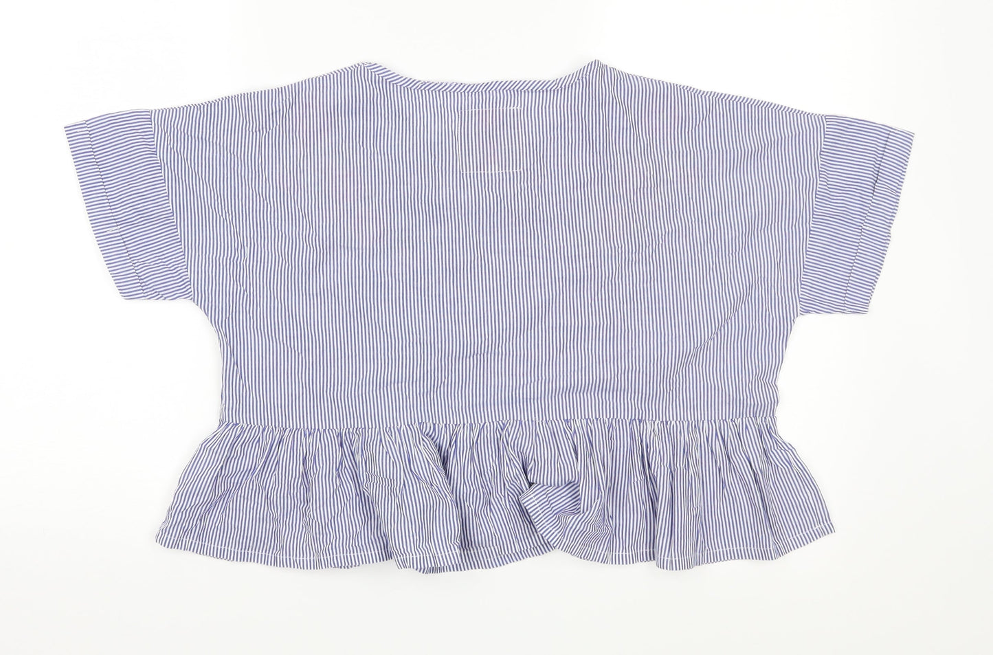 Womens UK Size 10 Boux Avenue Blue Cropped Blouse
