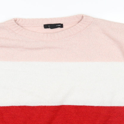 New Look Womens Pink  Knit Pullover Jumper Size M