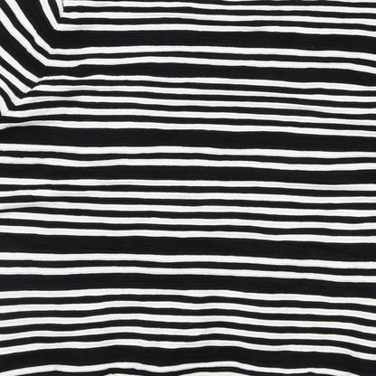 F&F Womens Black Striped Knit Pullover Jumper Size 18