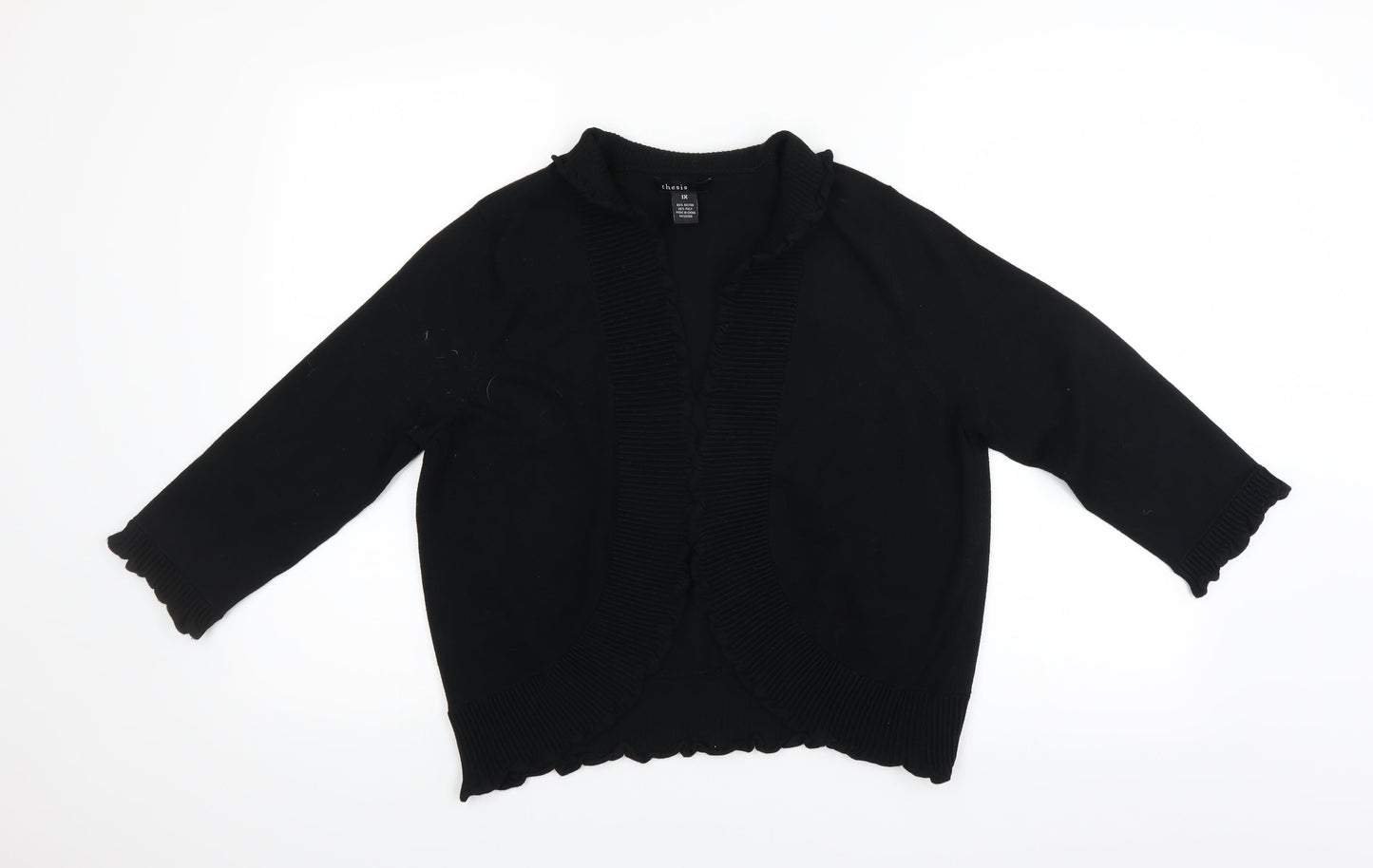 Thesis Womens Black   Cardigan Jumper Size XL