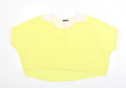 Womens UK Size S Quiz Yellow Basic Blouse