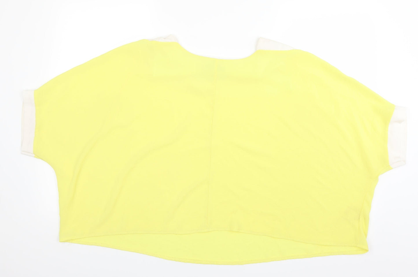 Womens UK Size S Quiz Yellow Basic Blouse