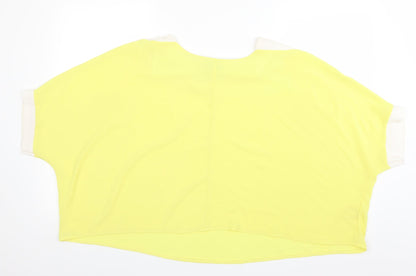 Womens UK Size S Quiz Yellow Basic Blouse