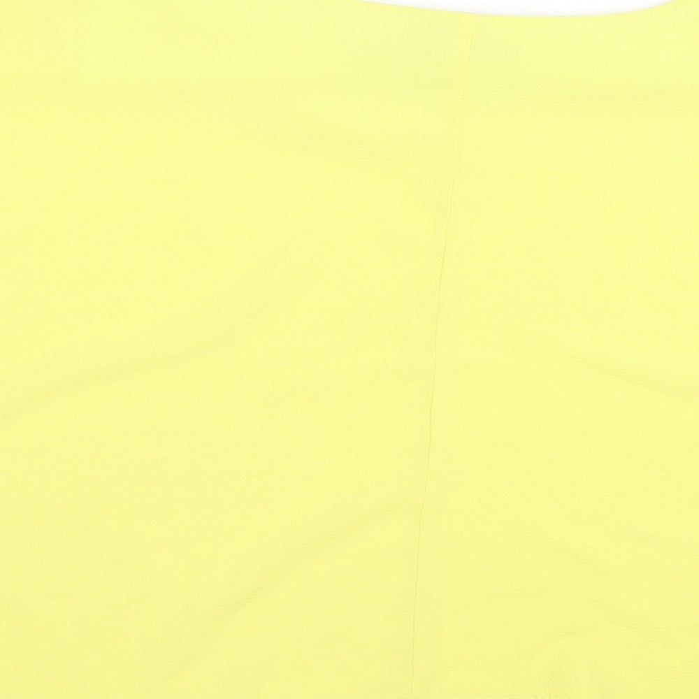 Womens UK Size S Quiz Yellow Basic Blouse