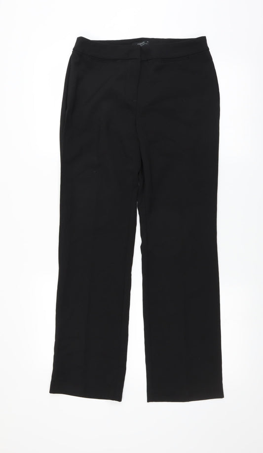 Matalan Womens Black   Trousers  Size 8 L28 in