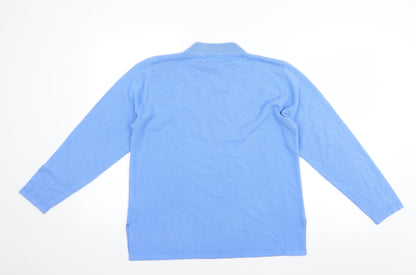 Klassique Womens Blue   Pullover Jumper Size M