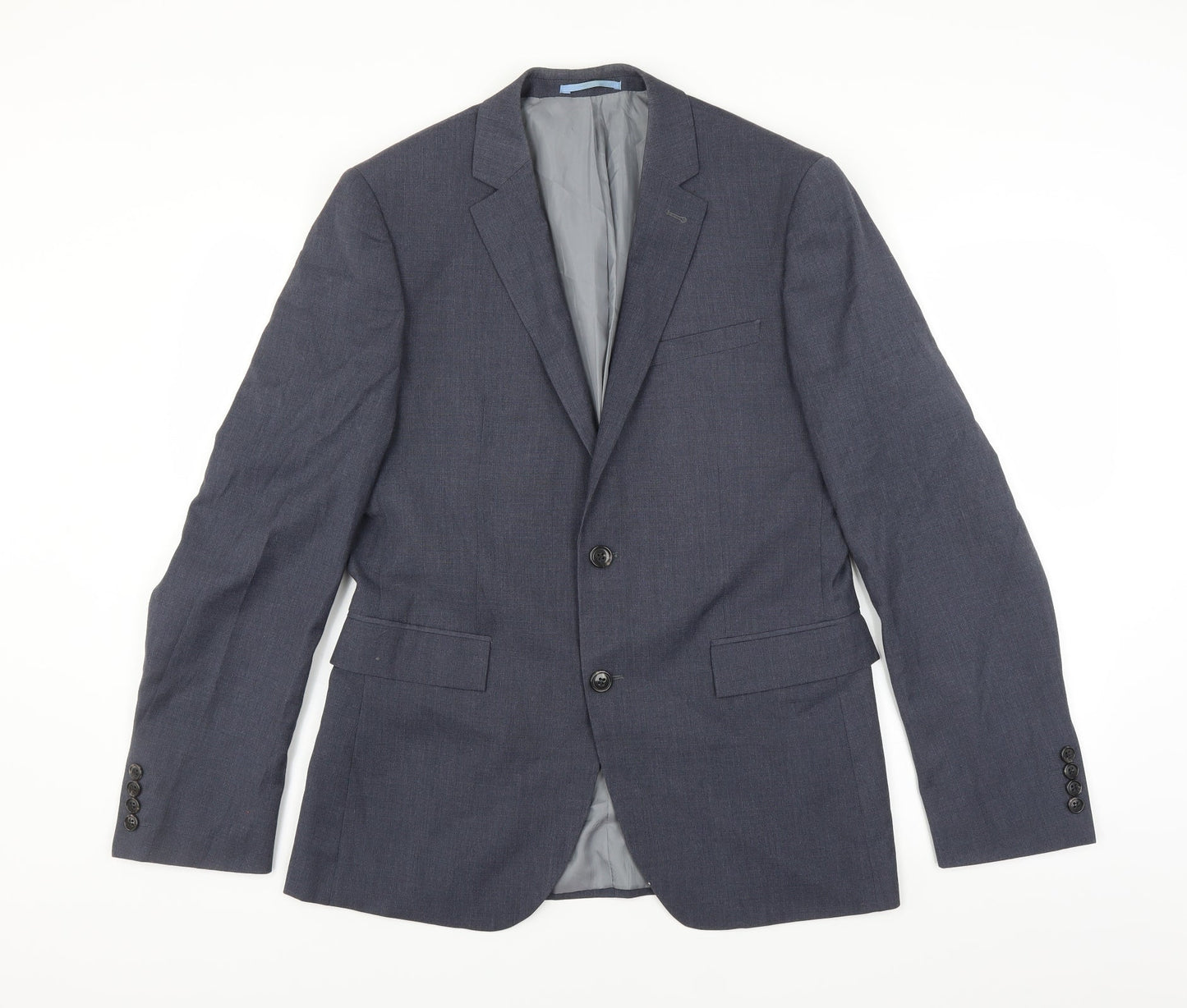 Mens UK Size 38 Cedar Wood State Regular Blue Suit Jacket