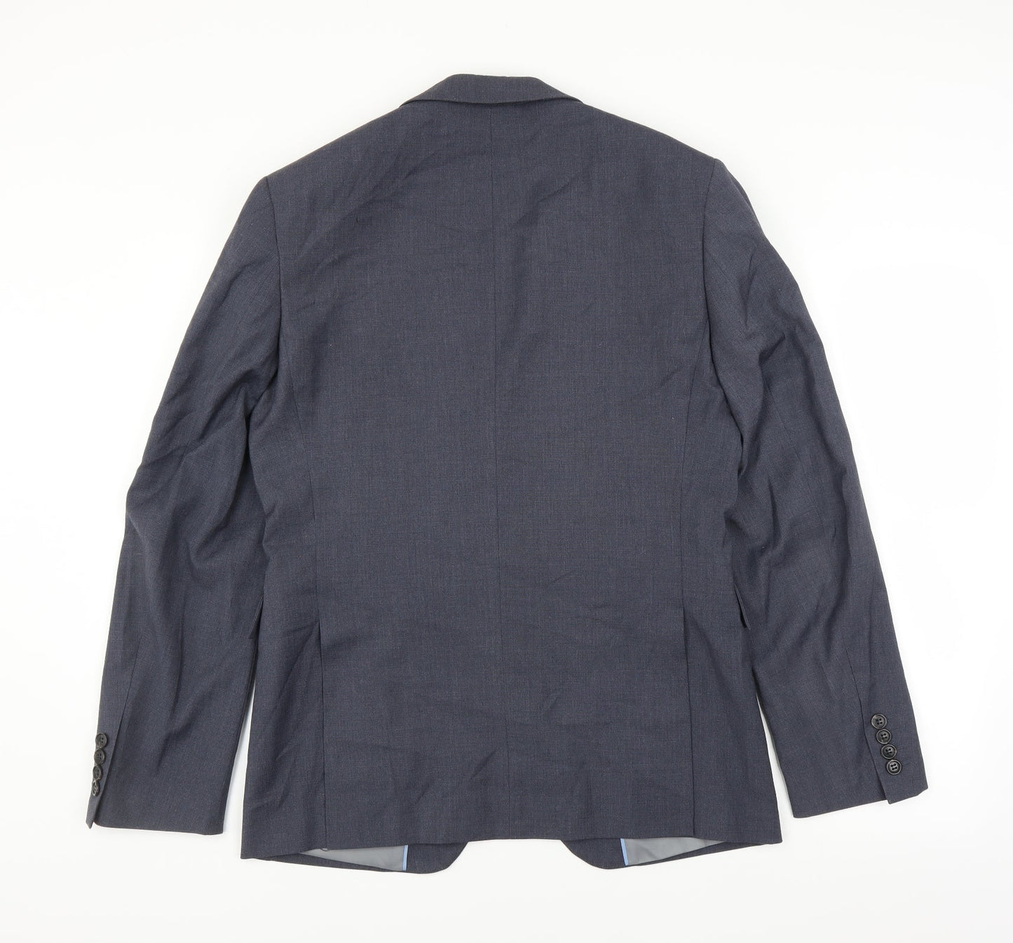 Mens UK Size 38 Cedar Wood State Regular Blue Suit Jacket