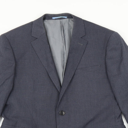 Mens UK Size 38 Cedar Wood State Regular Blue Suit Jacket