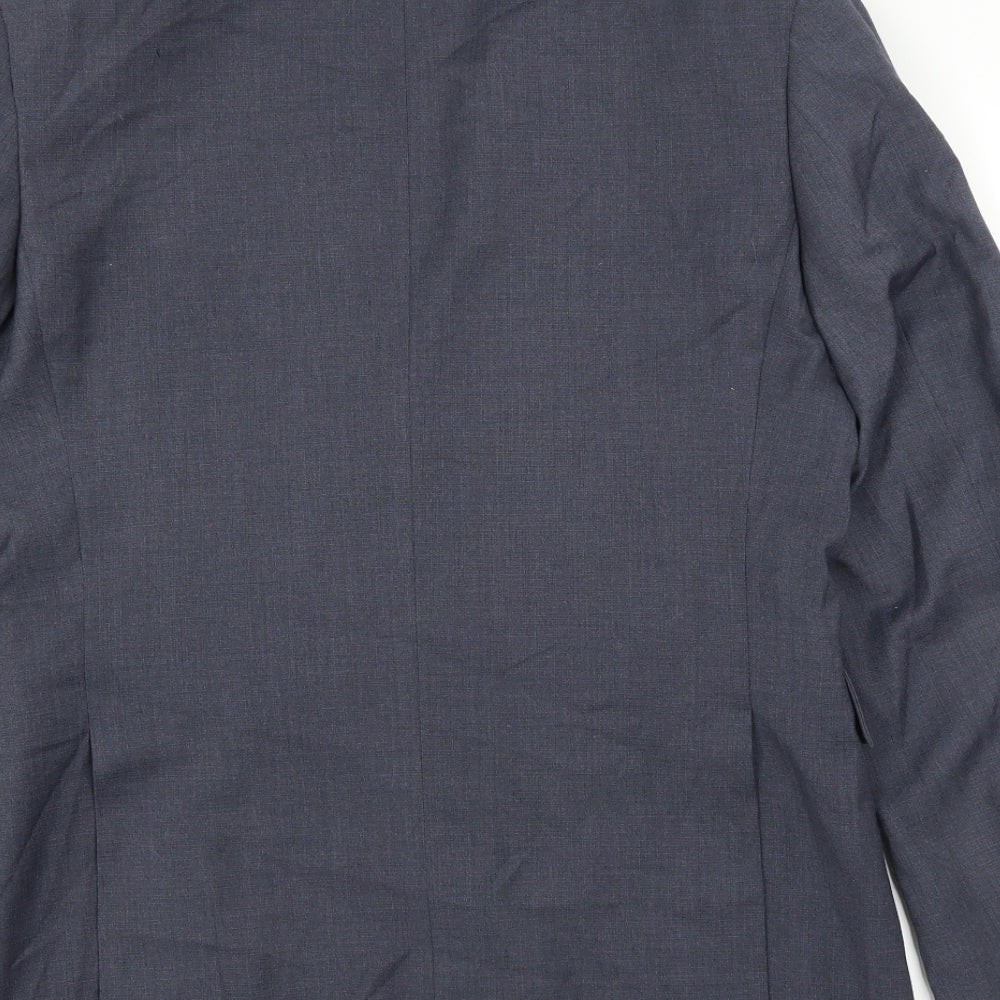 Mens UK Size 38 Cedar Wood State Regular Blue Suit Jacket