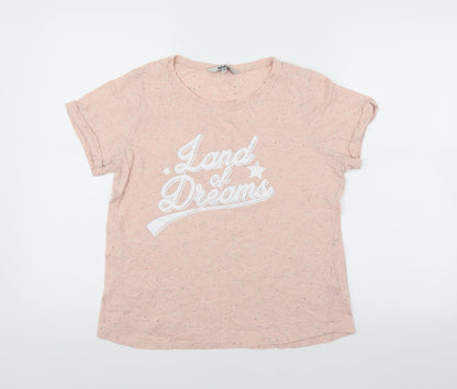 Womens UK Size 14 Pep & Co Pink Basic T-Shirt