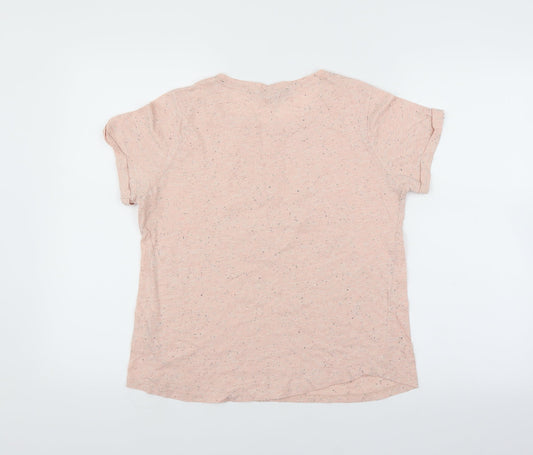 Womens UK Size 14 Pep & Co Pink Basic T-Shirt