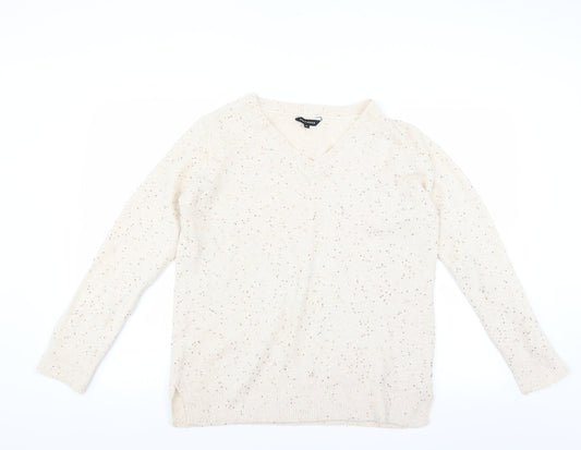 Peacocks Womens Ivory   Pullover Jumper Size M