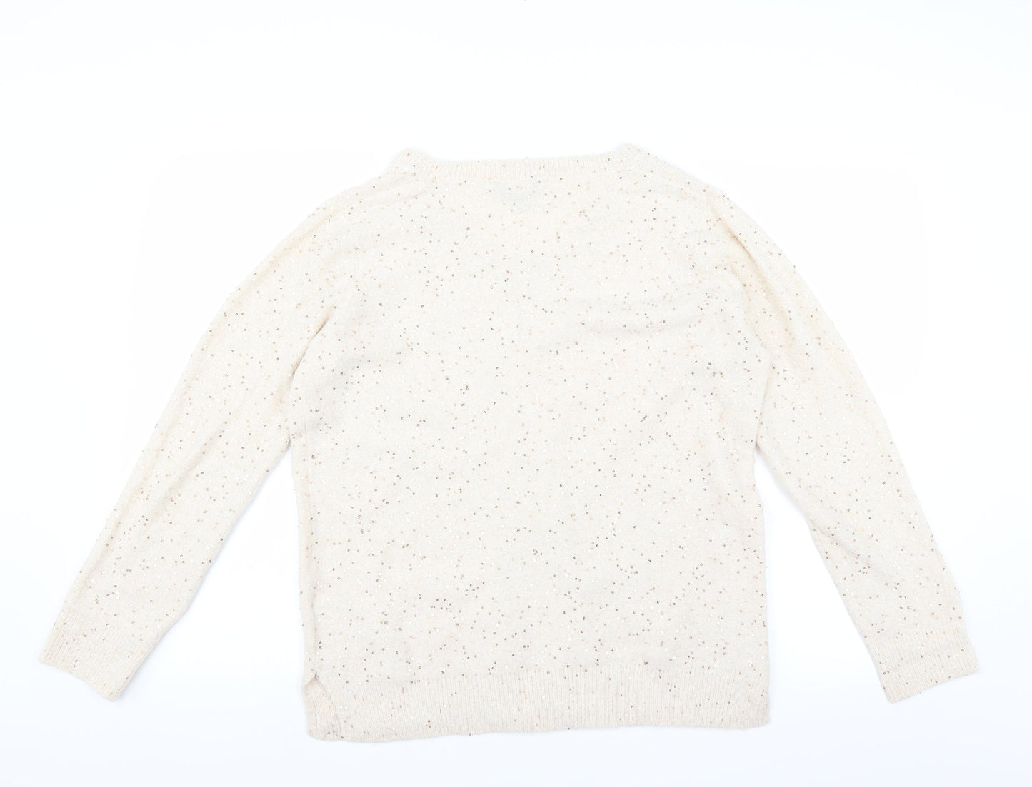 Peacocks Womens Ivory   Pullover Jumper Size M