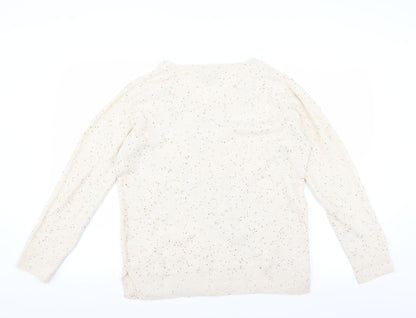 Peacocks Womens Ivory   Pullover Jumper Size M