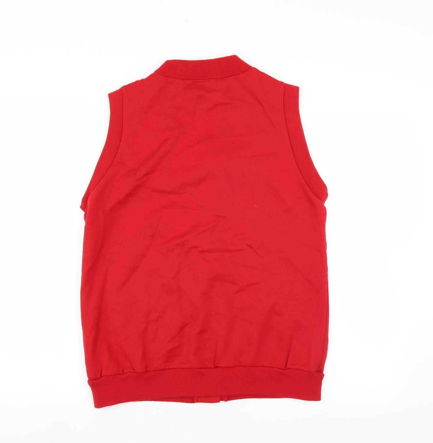 Preworn Womens Red   Cardigan Sweatshirt Size S