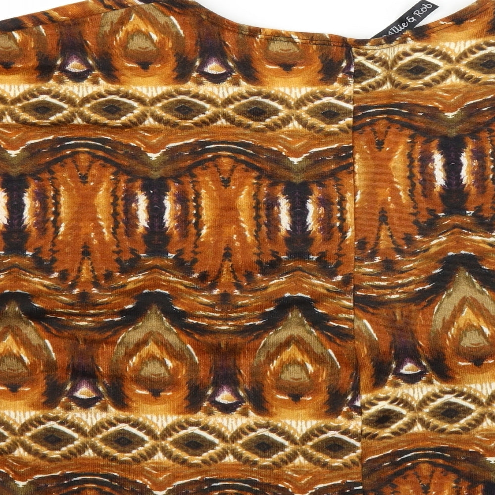 ALLIE & Rob Womens Brown   Cardigan Jumper Size M
