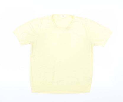 Marks & Spencer Womens Yellow   Pullover Jumper Size 14